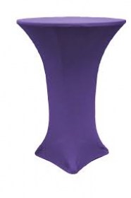 purple bar table cover